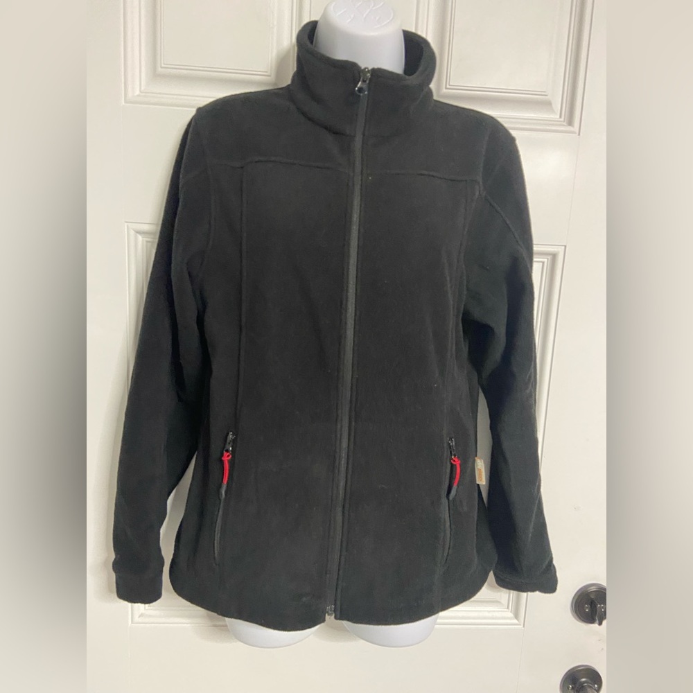 ENGELBERT STRAUSS Black Fleece Zip-Up Jacket